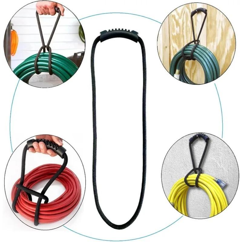 1/3/5 szt. Pasek do przechowywania przedłużacza z uchwytem, wytrzymały organizer z haczykiem na węże, kable - wielofunkcyjny do domu, garażu, łodzi, kampera