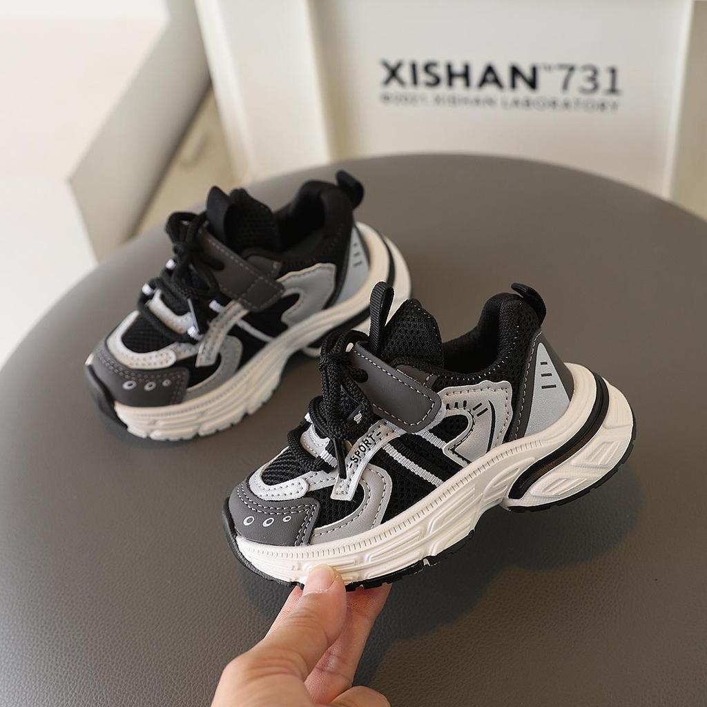 2025 Spring New Arrivals: Kids' Mesh Breathable Sports Running Shoes for Boys and Girls