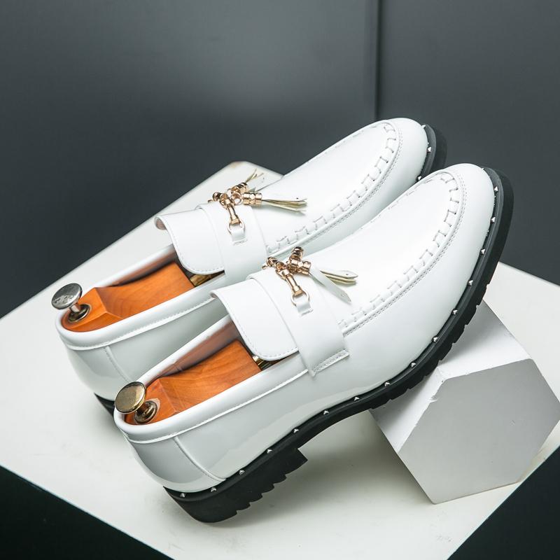 New Men Formal Shoes PU Pointed British Casual Business Le Fu Shoes Gentleman Designer Shoes Size 38-46 Men Shoes