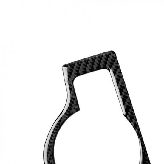 Auto Carbon Fiber Headlight Switch Frame Cover Trim For Mercedes C W204 07-10