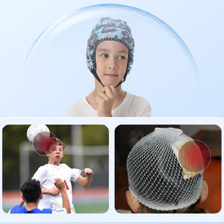 Praktische verstellbare Jugend-Torwartkappe mit Schaumstoffpolsterung Sport-Schutzhelm Geeignet für 48 bis 53cm Kopfumfang