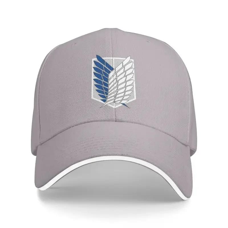 Attack on Titan Print Sandwich Baseball Caps Wings of Freedom Mikasa Snapback Hats Daily Bucket Cap Unisex Adjustable Hat