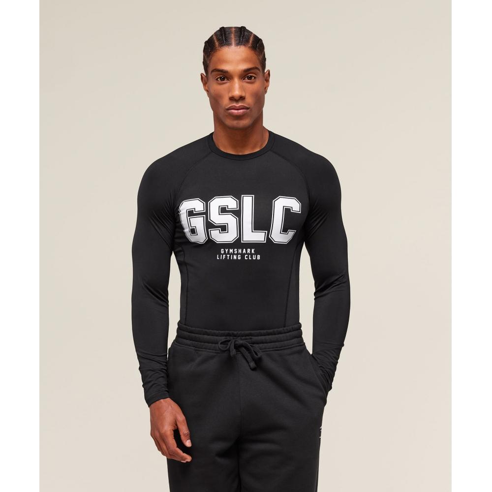

Gymshark Футболка Gslc Baselayer с длинным рукавом, черная A2b8o Bb2j XS