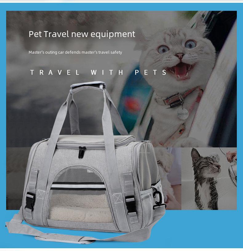 Breathable Foldable Pet Handbag for Cats and Dogs