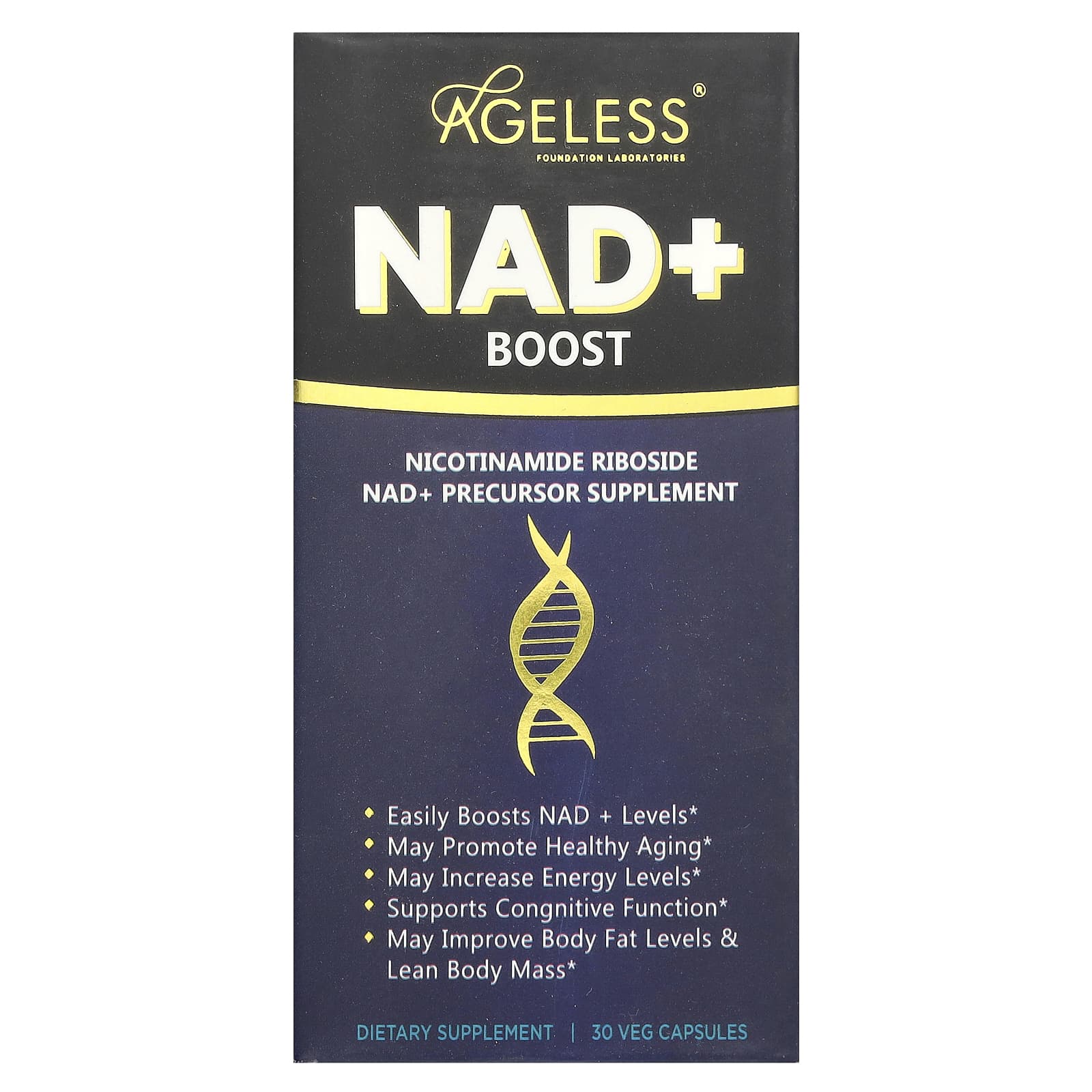 

Nad+ Boost, 30 Veggie Capsules