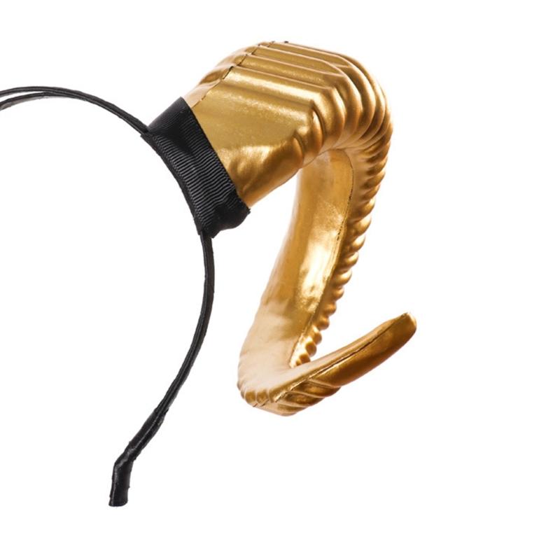 Halloween Witch Ox Horn Shape Headband Shoot Movie Demon Evil Hair Hoop Greek God Cosplay Party Costume Headpiece