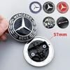 BNXP8 1pcs 57mm Car Front Hood Emblem Badge Bonnet Car Accessories For Mercedes Benz W204 W205 W212 W213 W221 W177 W246 GLA GLC CLA A
