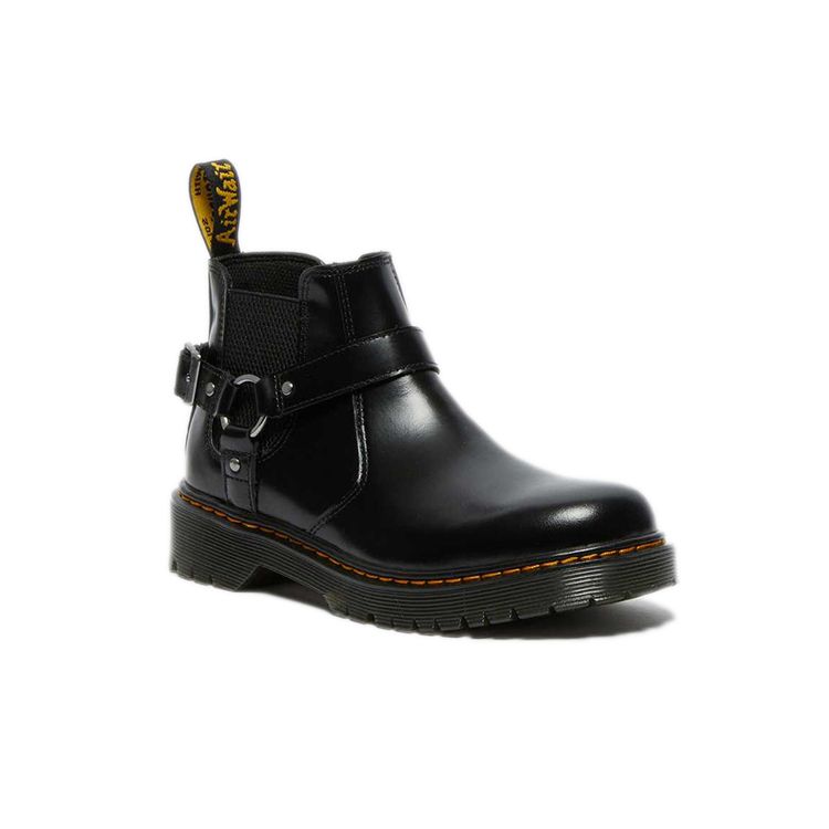 Dr. Martens Comfortable Leather Chelsea Boots Kids Boots Charcoal 27092001