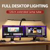 LED Full-spectrum Eye-caring Desk Lamp 24W Ultra Bright RGB Dimmable Computer Monitor Lamp Flexible Gooseneck 4-Head Desk Lamp
