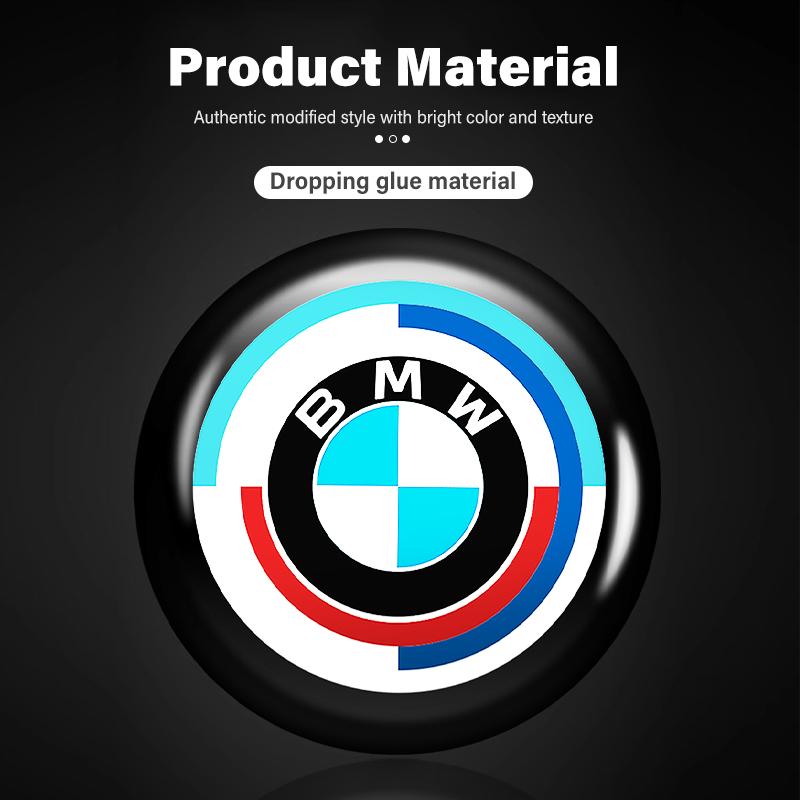 wzcr7 For BMW 14mm Car Key Emblem Auto Control Keychain Sticker Decoration Accessories X3 X5 M5 M3 E46 E90 E60 F10 E39 F30 E36 G30 E87