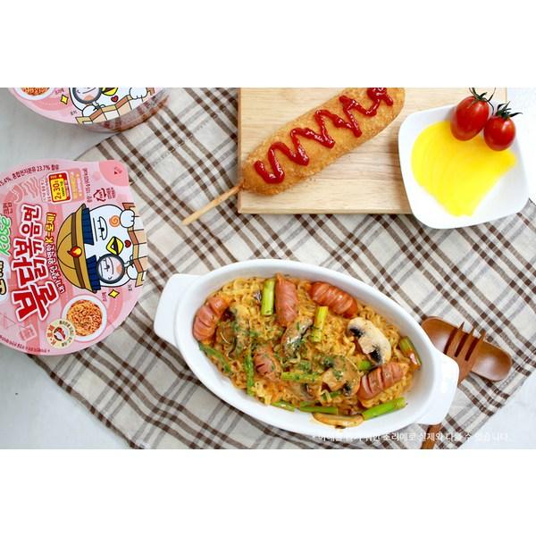 Buldak Bokkeum Ramyun Rose Big Cup 105g, 4 Stück