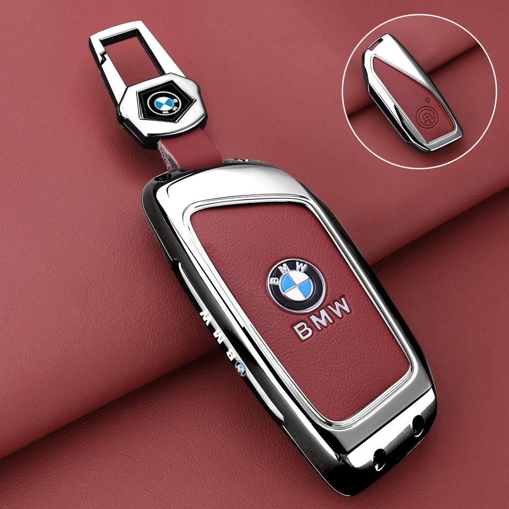 MLKJ3 Zinc Alloy Car Remote Key Case Cover Protector Shell for BMW X1 U11 X7 X5 G05 LCI I7 IX XM Series 7 740Li U06 G81 M3 Accessory