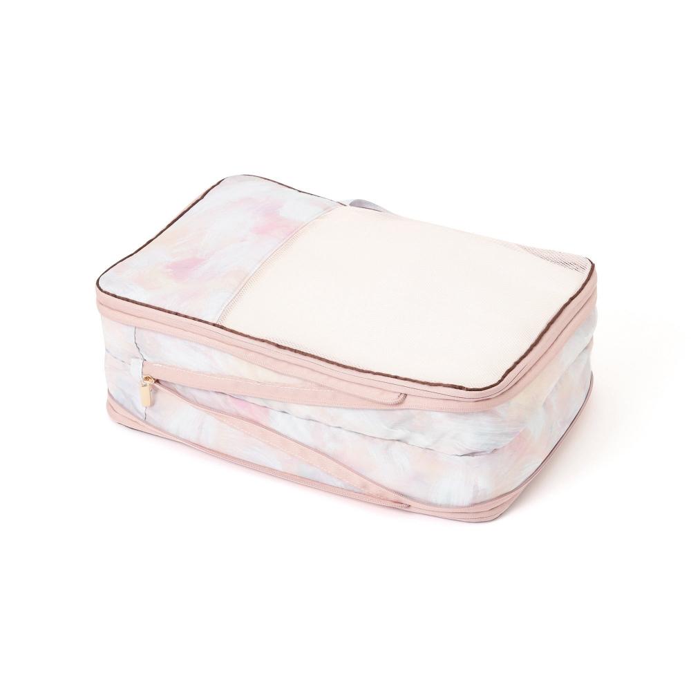 Franc Franc Japan Modern Pallet CoMpression Organizer M Brown X Pink