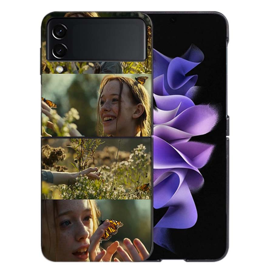 Anne With an E Phone Case For Samsung Z Flip 6 7 5G Galaxy Z Flip 5 4 3 5G Cases Shockproof Hard Cover TPU