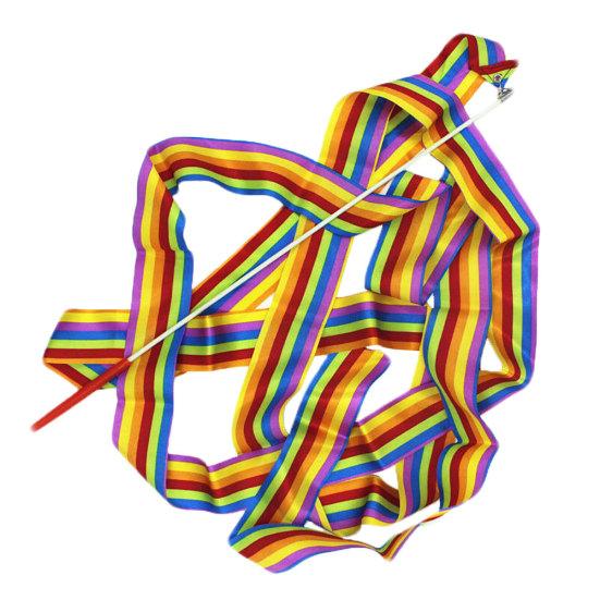 4M Dance Ribbon Strip Gym Rhythmic Art Gymnastic Ballet Streamer Twirling Rod