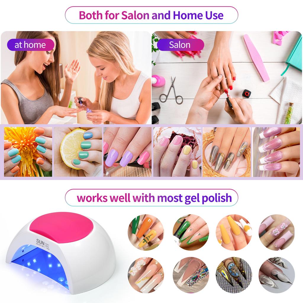 Timing Nail Lamp 48W Gel Polish Dryer Pedicure Light Manicure Lamp Nail Art Gel Dryer Machine LED UV Nail Lamp Not Black Handed