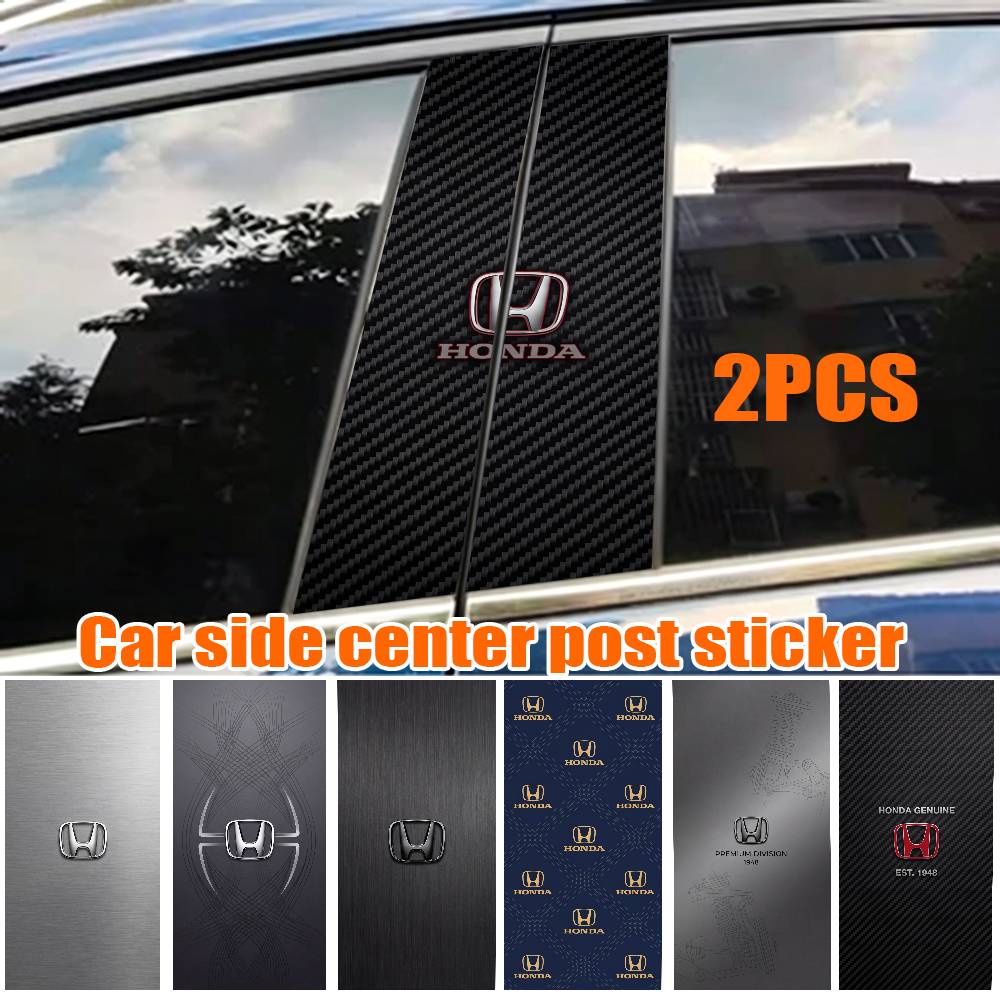 vdbn2 FOR HONDA Car Sticker Auto B-pillar Center Column Decor Cover Scratches Waterproof Sunscreen Vinyl Decals Accessories