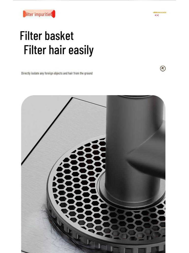 Three-Way Washing Machine Drain Connector with Anti-Odor Floor Cover