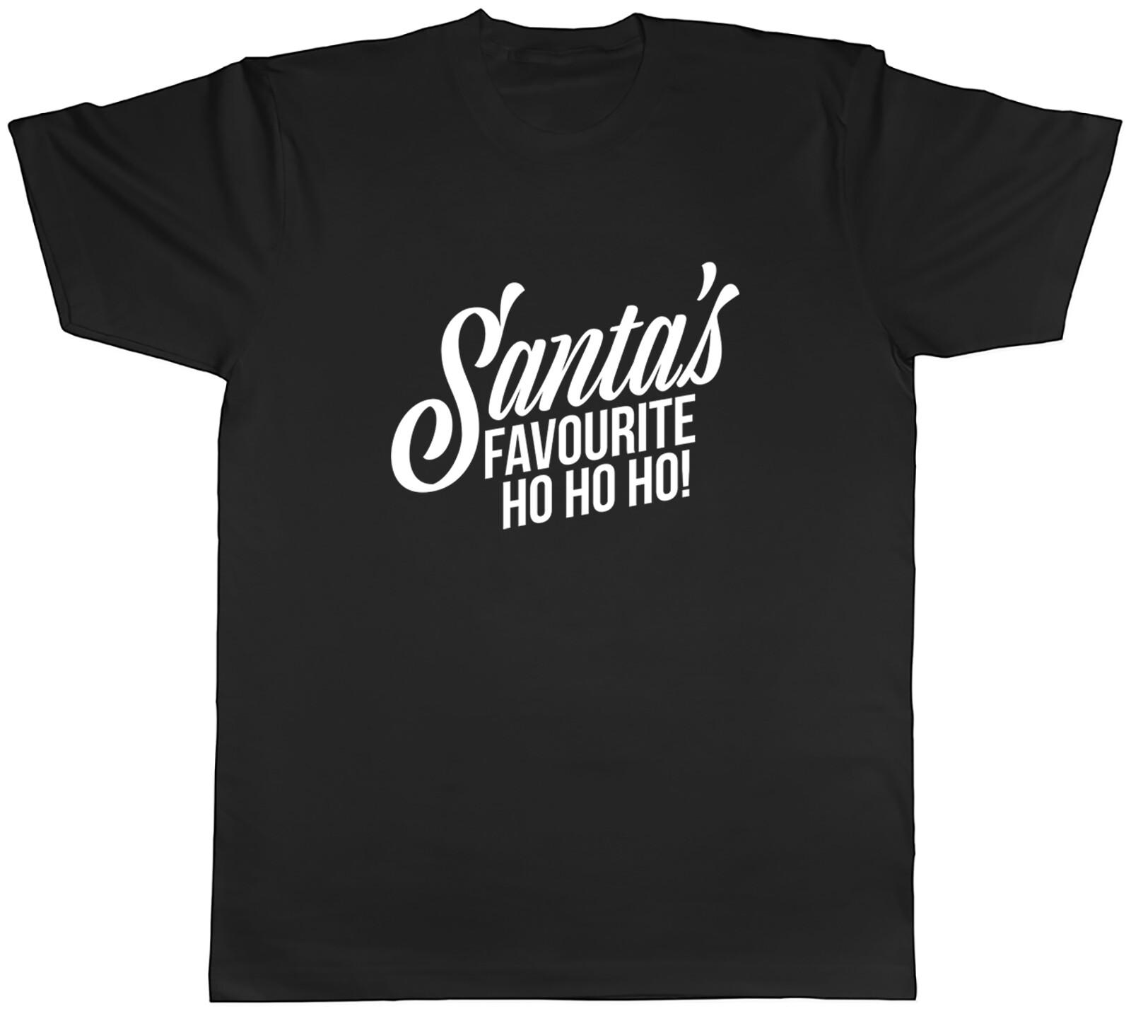 Santa s Favourite Hohoho Mens Unisex T-Shirt Tee M