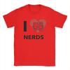 Men's I LOVE NERDS T-Shirts  Cotton Tees Summer Vintage Short Sleeve T Shirt O Neck Popular Pattern Tee Shirt New Arrival