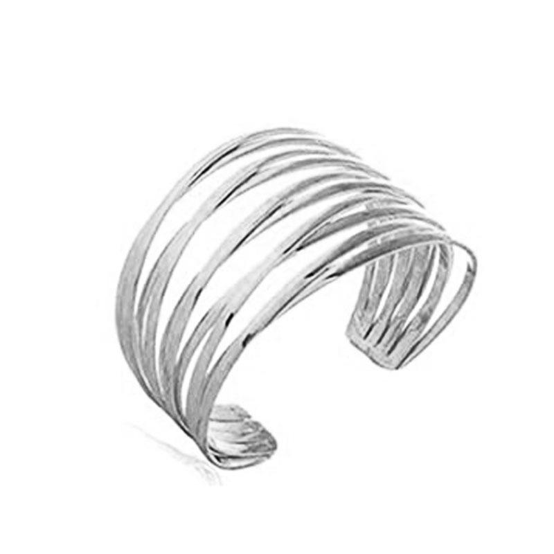 Exquisite European & American Metal Hollow Pattern Bracelet Set