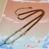 Handmade Woven Lanyard with Hetian Jade Accessories