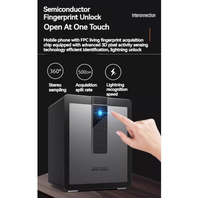 Anti-theft Alarm Digital Safe Deposit Box Small Home Office Safe Box All Steel Bedside Cabinet File Storage Rack