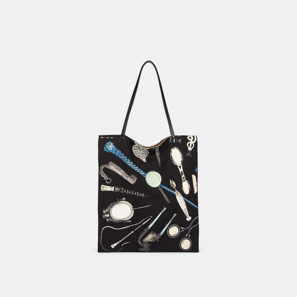"Museu De Arte Literária" Sacolas Tote de Capacidade Ultra Grande Lã Penteada Ombro Único Sob os Braços