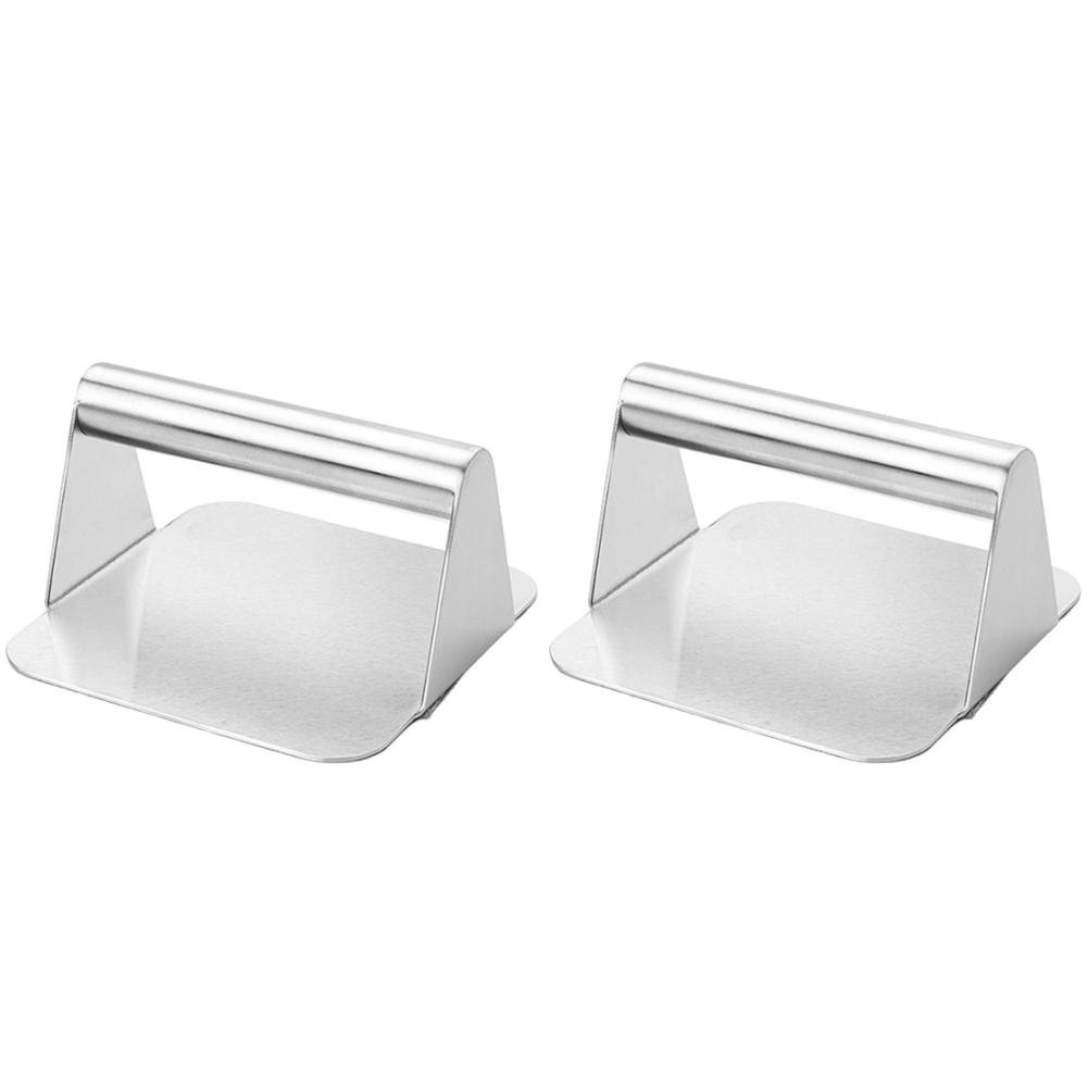 

EY# Stainless Steel Smash Burger Press Burger Smasher Hamburger Press (Square)