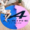 Alpine F1 Round Area Rug,Carpet Rug for Living Room Bedroom Sofa Playroom Decor,Non-slip Floor Mat