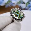 Mermaid Dream Abalone Shell - Australia 925 Sterling Silver Ring V5015, Blue Ring, Oval Ring, Valentin's Day Gift, Gift For Her, Birthday Gift, Handma