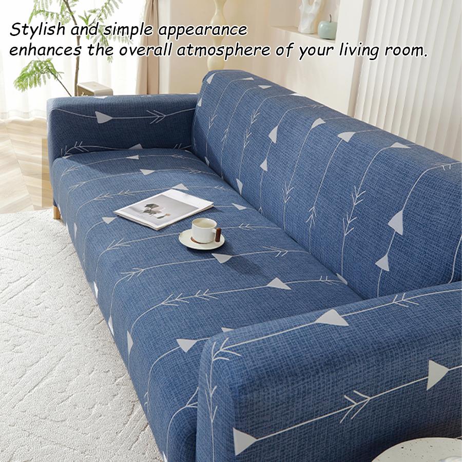 

Triangle Pattern Soft Sofa Cover Anti Slip Wrapping Sofa Protective Cover Machine Washable Suitable for Living Room Home 1-seater