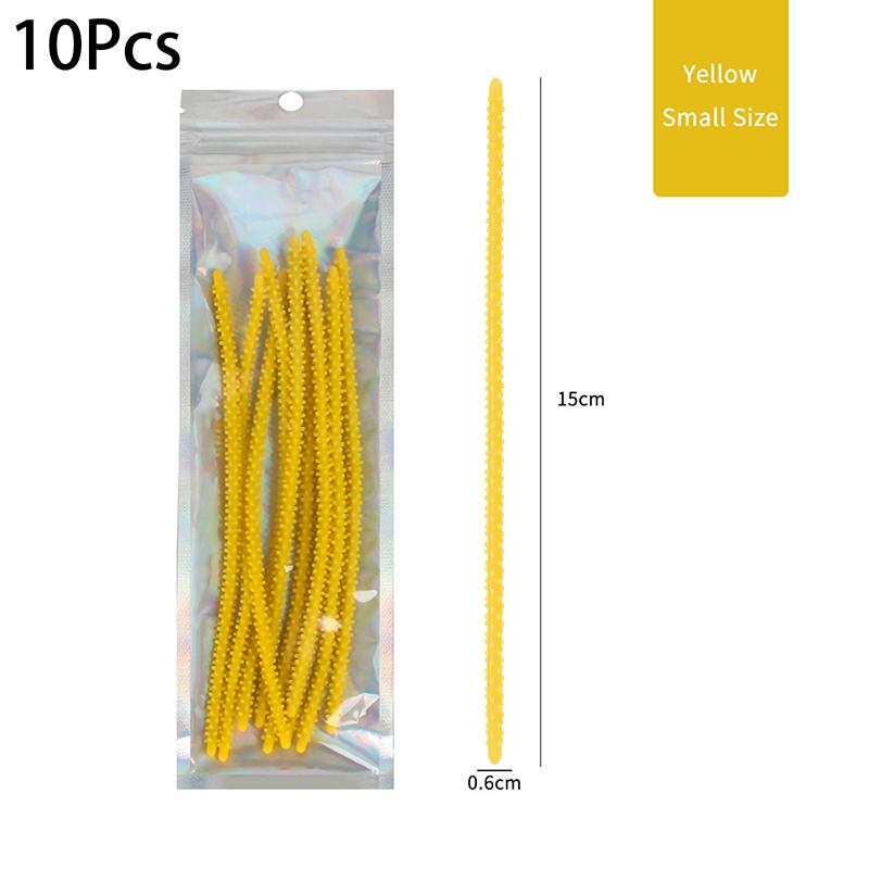 

10 шт. 6/8 мм силиконовые палочки-фейерверки для мужской завивки и окрашивания волос, инструменты для укладки, бигуди для создания волн и объема, бигуди-кукуруза S жёлтый