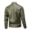 Men's Retro PU Stand Collar Leather Jacket for Spring/Autumn 2025 - Casual Motorcycle Style