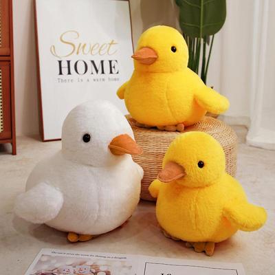 Adorable Yellow and White Duck Plush Toy - Perfect Gift for Weddings or Company Events.
