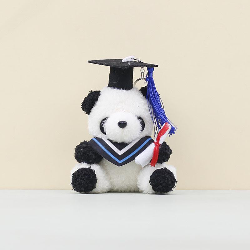 Cartoon Doctor Animal Panda Pendant Graduation Gift Plush Toy Panda Doll Gift