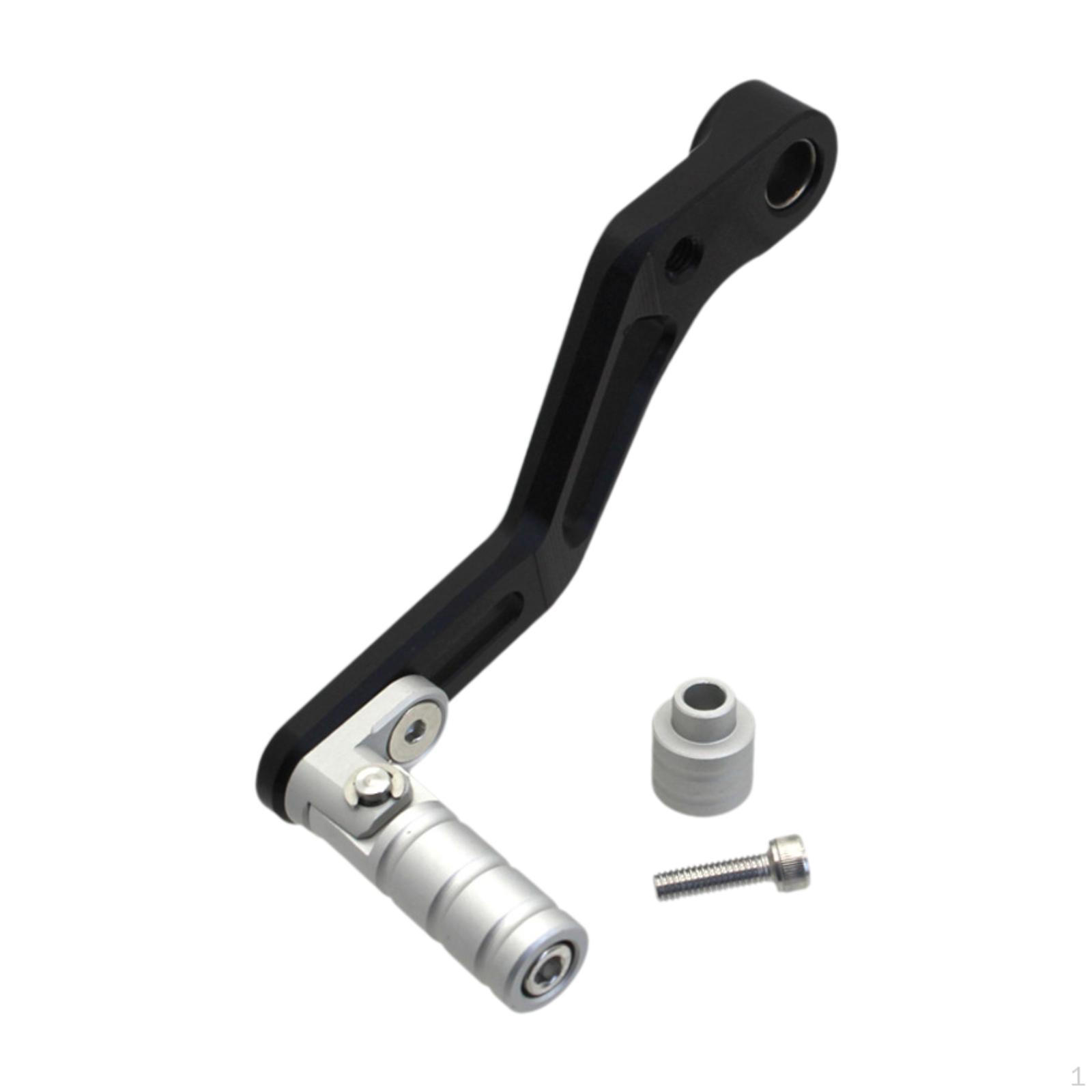

Adjustable Motorcycle Pedal Gear Lever, Replacement Aluminum Alloy Rod, Folding срібний