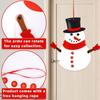 3pcs/set Cartoon Santa Claus Pendant Snowman Elk Christmas Wall Hanging  Christmas
