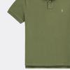 Polo Ralph Lauren Solid Color Logo Embroidered Straight Fit Short Sleeve Polo Shirt Men tops Green 710534735-440