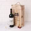 Vintage 2 Red Wine Bottle Box for Carrier Crate for Case Storage Carrying D