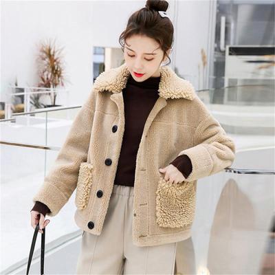 Cárdigan de felpa de Color sólido de manga larga para mujer, suéter, abrigo, Tops, prendas de vestir informales con botones sueltos
