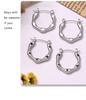 Gold-Plated Titanium U-Shaped Drip Oil Ear Cuffs - European & American Style Earrings for Women