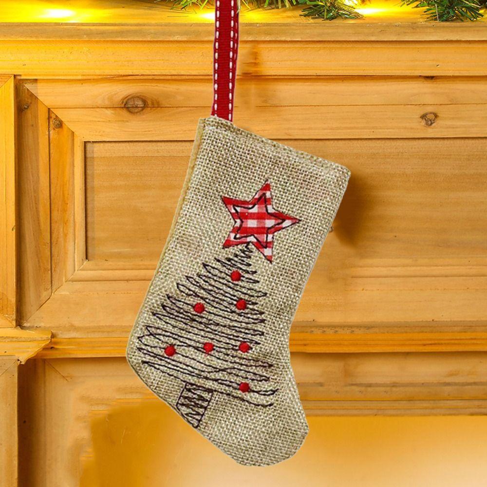 Hanging Christmas Gift Bag Decorative Christmas Decoration New Year