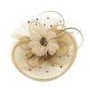 Feather Decorated with Mesh Veil Hat Outdoor Tulle Hair Accessory Fascinator For Weddings Special Occasion