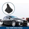1 Pc Car Gear Shift Stick Gaiter Black Leather for BMW E60 E61 2004-2008