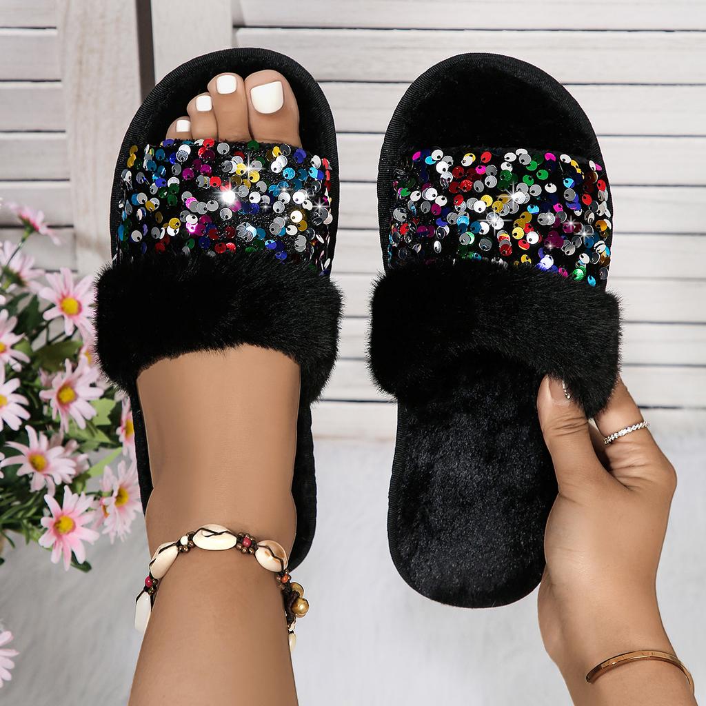Mode Damen Flache Hausschuhe Frühling und Herbst Flache Wildledersandalen Bequeme Leichte Lässige Hausschuhe Heiße Designer Pantoletten Damen