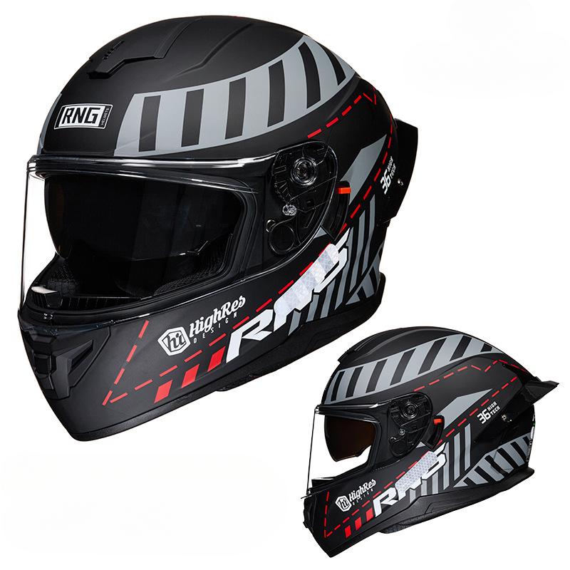 Motorcycle Helmet Motorcycle Helmet Double Lens Large Tail Bluetooth Headset Full Helmet Motorcycle Helmet Motorcycle