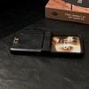 Samsung Z Flip7 Retro Crazy Horse Grain Magnetic Phone Case, Compatible with Flip6/5, Three-Section Nameplate Style.