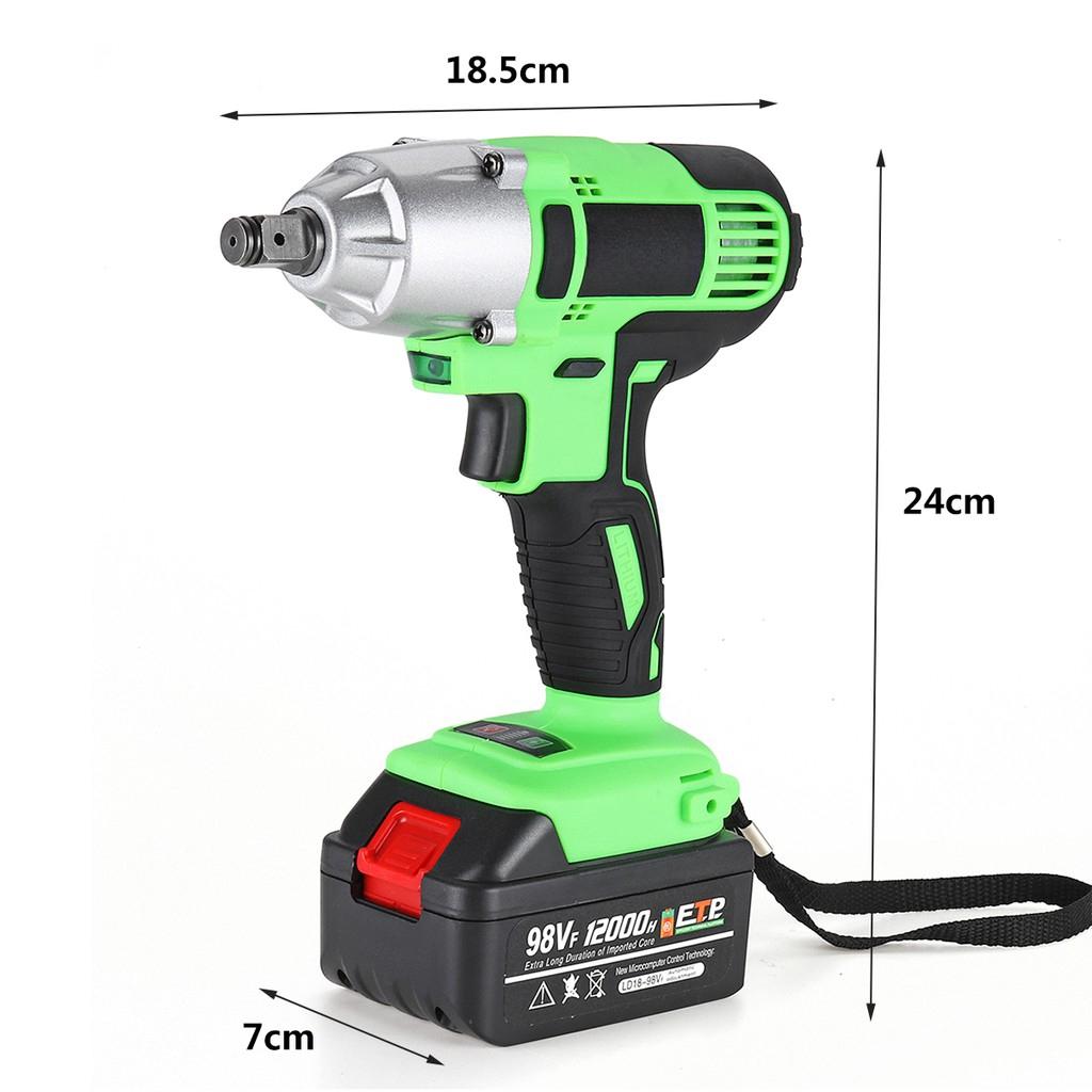 110V-240V Akku-Schlagschrauber Maschinensatz Elektrischer Bohrer Hammer Werkzeug Akku mit LED-Licht