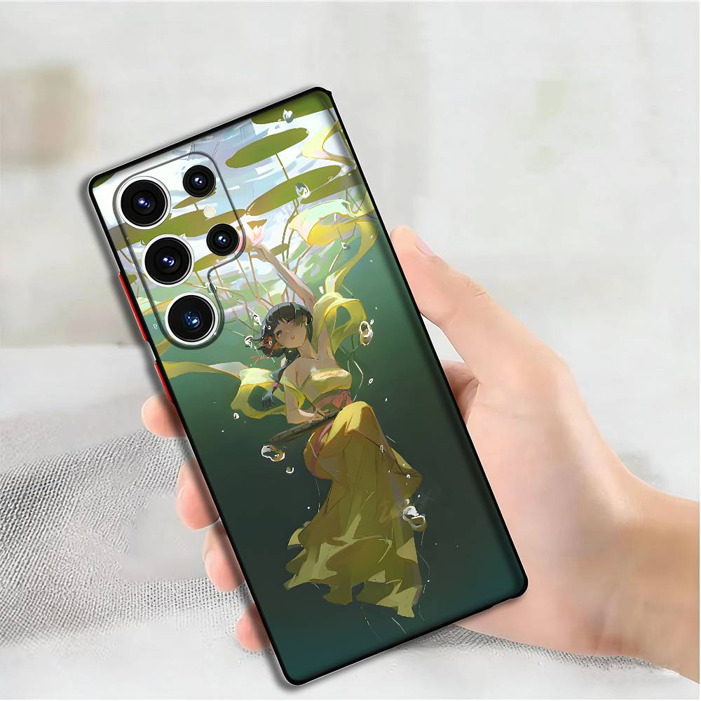 Anime MaoMao Phone Silicone Case for Samsung S24,22,20,23,21,20 Ultra Plus Lite 5G Print Cover Samsung S205G
